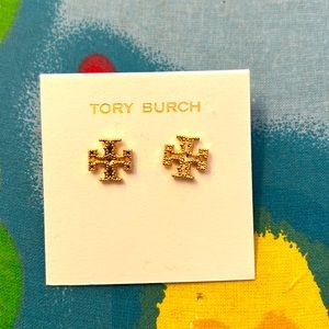 Tory Burch logo stud earrings!